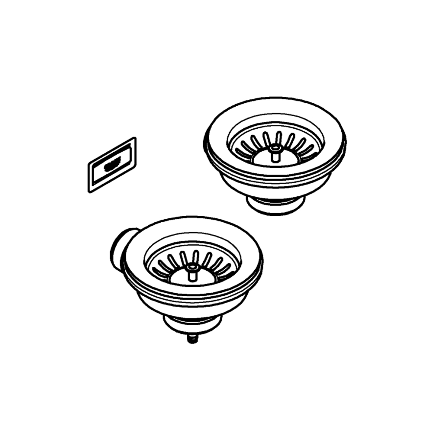 GROHE 40997DL0 - Бронзов аксесоарен комплект за оттичане