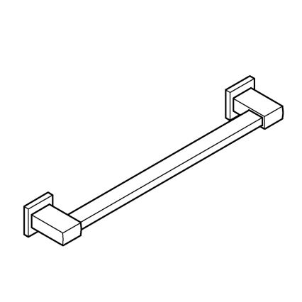GROHE 41095DC0 - Дръжка за вана QUICKFIX START CUBE 504 мм бамбук/кафява