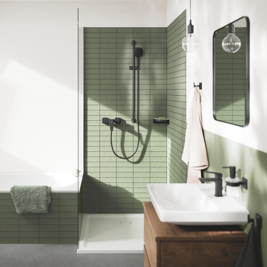 GROHE 411062430 - Ъглова душова полица ESSENTIALS 250 × 250 mm черна