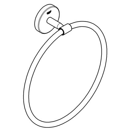 GROHE 41167000 - Държач за кърпи START COSMOPOLITAN, диаметър 200 мм, лъскав хром