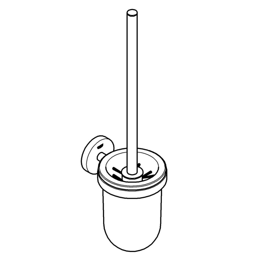 GROHE 411852430 - Комплект за почистване на тоалетна START 398 × 121 мм черен