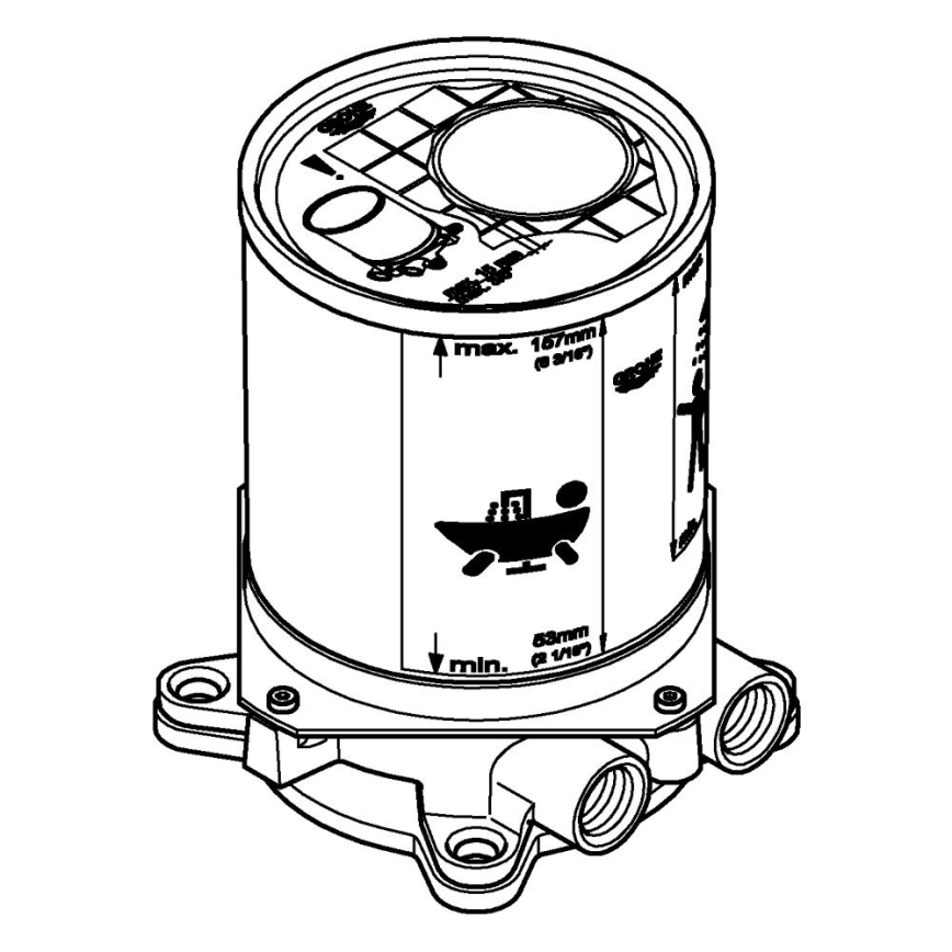 GROHE 45984001 - Комплект за вграждане DN 15, месинг