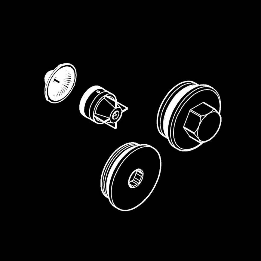 GROHE 47753000 - Обратен клапан, гланцов хром