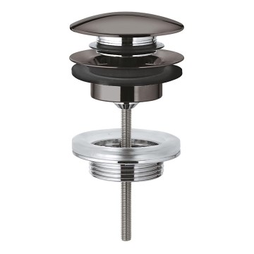 GROHE 65807A00 - Комплект за оттичане с тапа за умивалници с преливник, графит