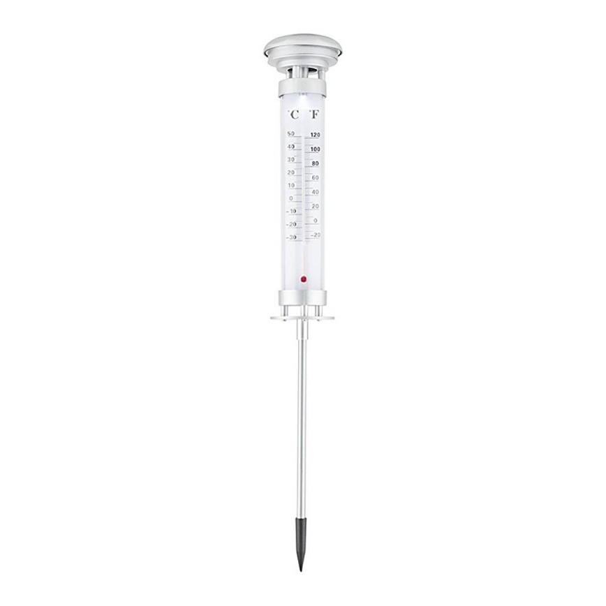 Grundig 89640 - LED Соларна лампа с термометър 1xLED/1,2V IP44