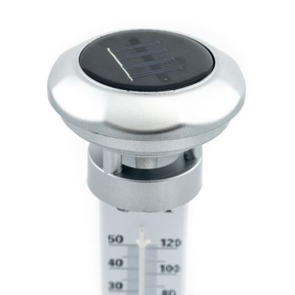 Grundig 89640 - LED Соларна лампа с термометър 1xLED/1,2V IP44