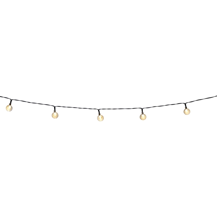 Grundig - LED Димируем соларен верига 50xLED/8 функции 9,35m IP44 топло бяло + дистанционно управление