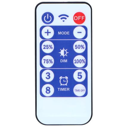 Grundig - LED Димируем соларен верига 50xLED/8 функции 9,35m IP44 топло бяло + дистанционно управление
