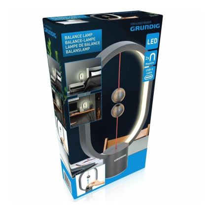 Grundig - LED Настолна лампа с магнити LED/30W/5V