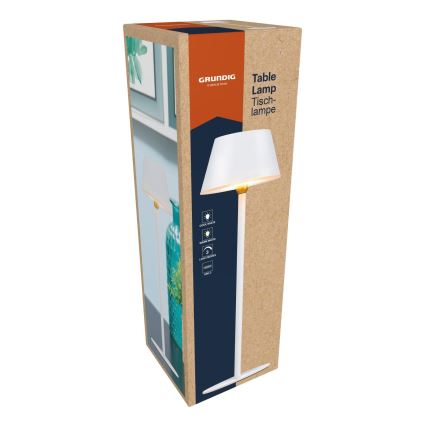 Grundig - LED настолна лампа със сензорно управление LED/5V 1200 mAh