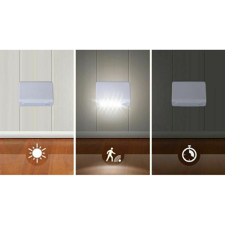 Grundig - LED Нощна лампа със сензор LED/3xAAA