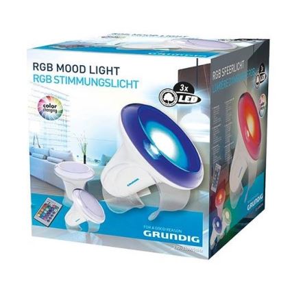 Grundig - LED RGB Димируема настолна лампа LED/1W/230V + дистанционно