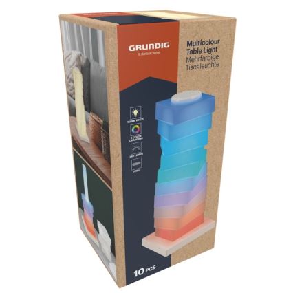 Grundig - LED RGB настолна лампа със сензорно управление LED/4W/5V
