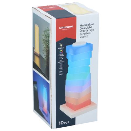 Grundig - LED RGB Сензорна настолна лампа LED/4,5W/5V
