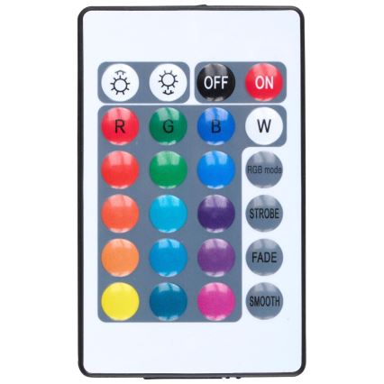 Grundig - LED RGBW димируема подова лампа LED/10W/5V черна + дистанционно управление