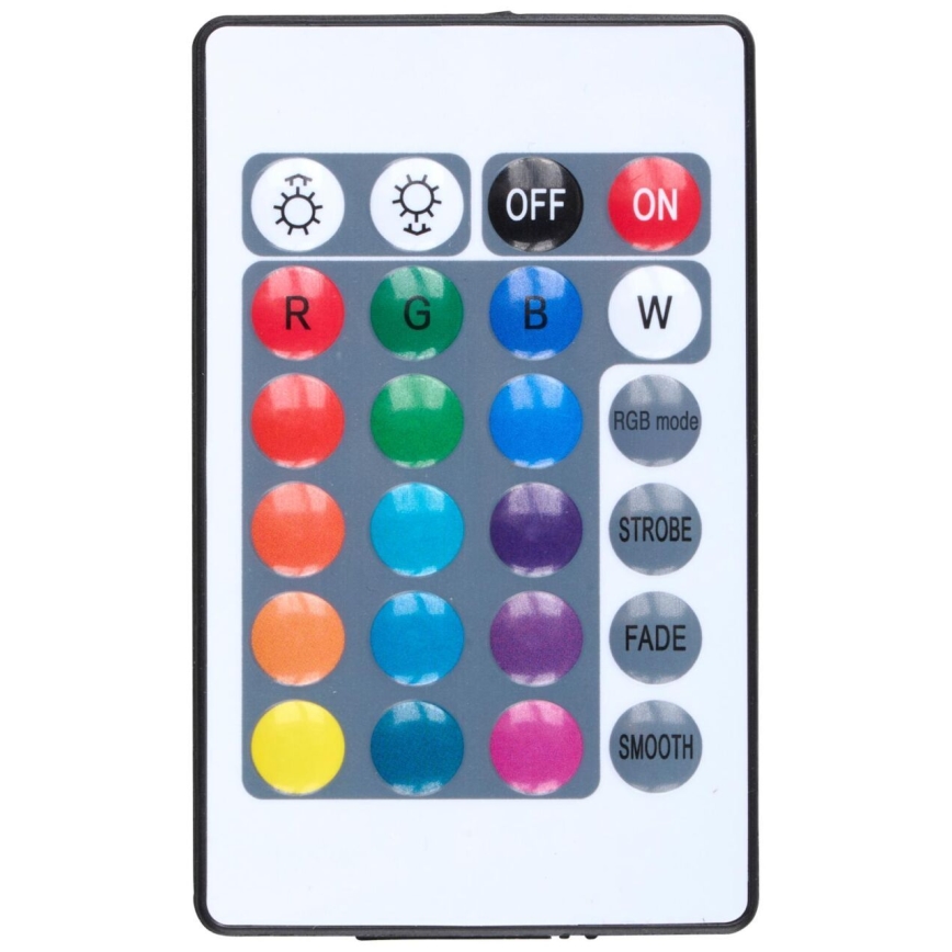 Grundig - LED RGBW димируема подова лампа LED/10W/5V черна + дистанционно управление