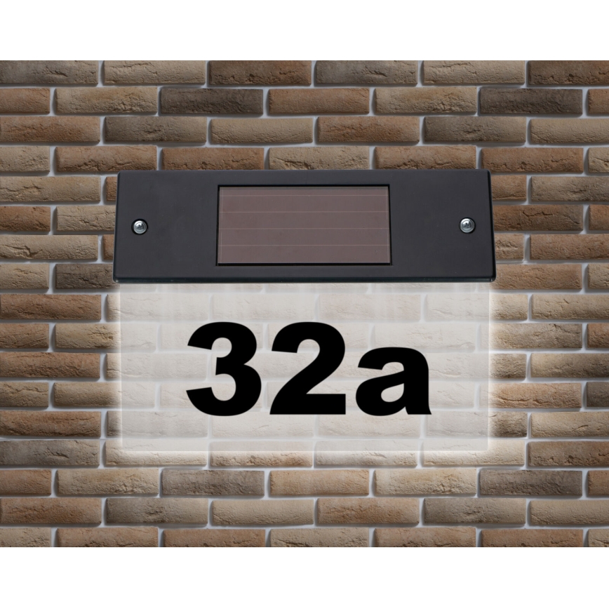 Grundig - LED Соларен номер на къща със сензор LED/1,2V IP44