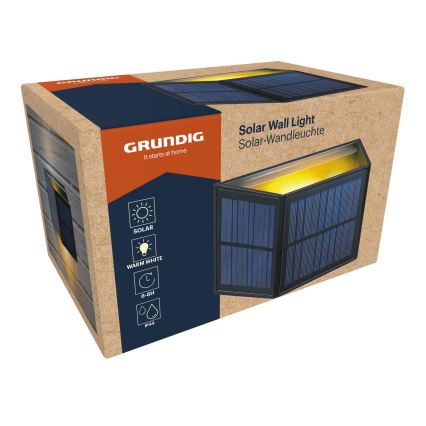 Grundig - LED соларен стенен осветител LED/3,7V 1800 mAh IP44
