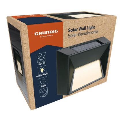 Grundig - LED соларен стенен осветител LED/3,7V 500 mAh IP44