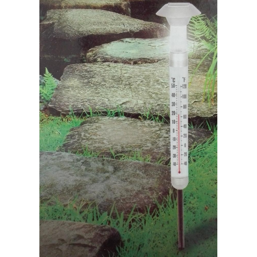 Grundig - LED Соларен термометър 1xAAA 600 mAh IP44