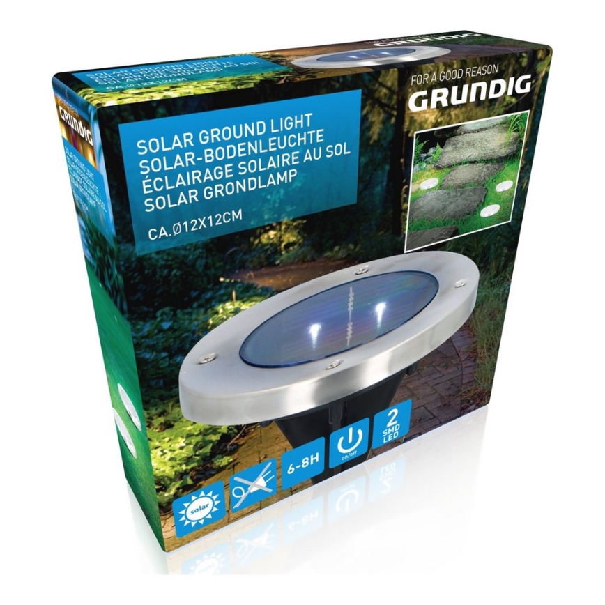 Grundig - LED Соларна лампа 2xLED/1,2V