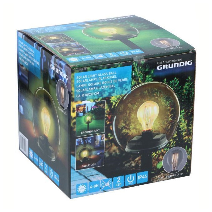 Grundig - LED Соларна лампа LED/3,7V IP44