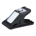 Grundig - LED соларна лампа с датчик за движение и здрач CLIP-ON LED/9W/3,7V 1500 mAh IP44
