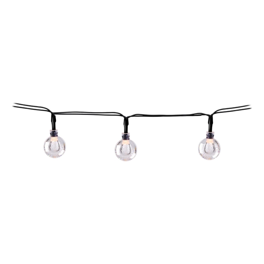 Grundig - LED Соларна верига 50xLED/8 функции 6,9m топло бяло