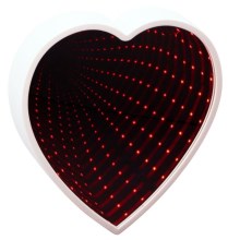 Grundig - LED Огледало HEART LED/3xAA