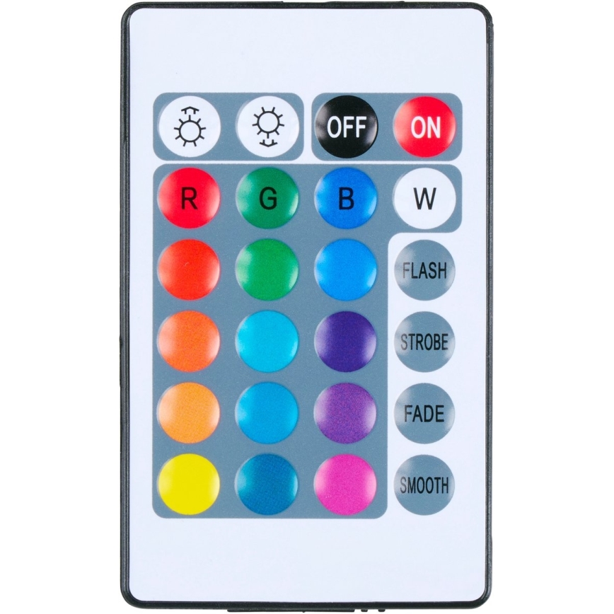 Grundig - настолна LED RGBW лампа с регулируема яркост LED/0,7W/5V черна + дистанционно управление