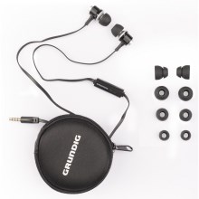 Grundig - Слушалки с микрофон JACK 3,5 мм черни