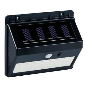 Grundig - соларен стенен аплик с вграден сензор, LED, 1,2V 600 mAh, IP44