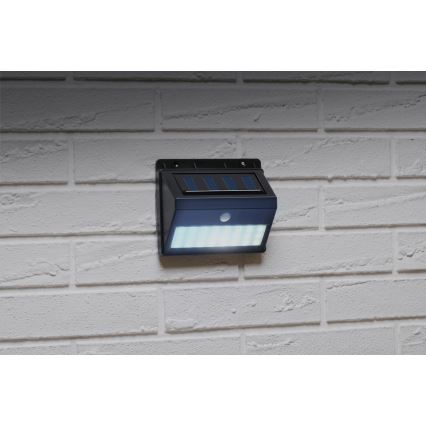 Grundig - соларен стенен аплик с вграден сензор, LED, 1,2V 600 mAh, IP44