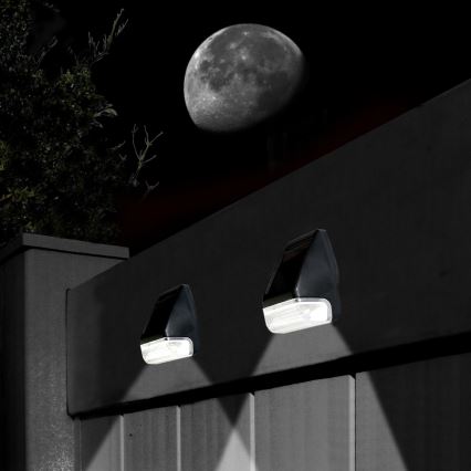 Grundig - Комплект 2x LED Соларна стенна лампа 2xLED/1xAA IP44