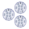 Grundig - Комплект от 3 димируеми LED RGBW осветителни тела LED/3W/3xAAA IP65 + дистанционно управление