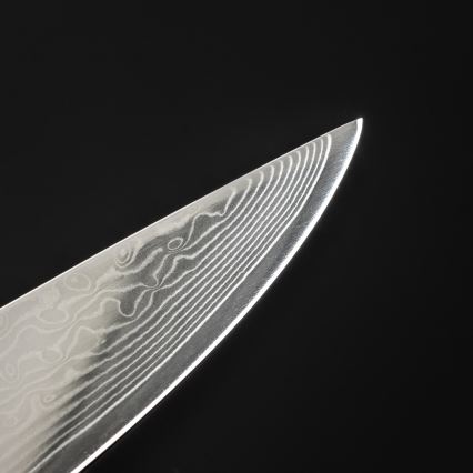 Gudaro - дамаски порционен нож SHIRO 8, 67 слоя стомана, дължина 20 см