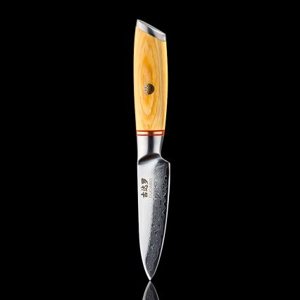Gudaro - Дамаски кухненски нож HIKARI 3,5, 67 слоя стомана, дължина 9,5 см