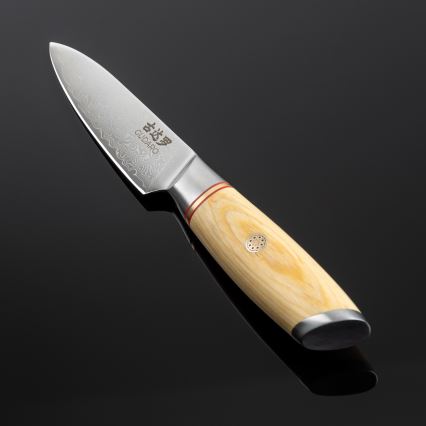 Gudaro - Дамаски кухненски нож HIKARI 3,5, 67 слоя стомана, дължина 9,5 см