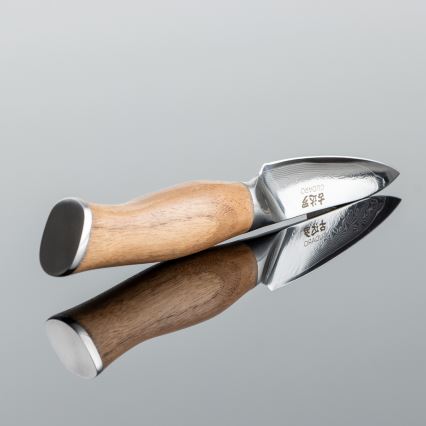 Gudaro - Дамасков кухненски нож TAKUMI 3,5, 67 слоя стомана, дължина 9,5 cm, орех