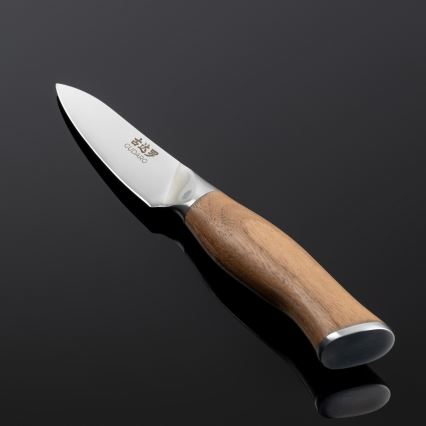 Gudaro - Дамасков кухненски нож TAKUMI 3,5, 67 слоя стомана, дължина 9,5 cm, орех