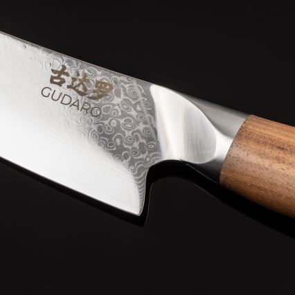 Gudaro - Дамасков шефски нож TAKUMI 8, 67 пласта стомана, дължина 20 см, орех
