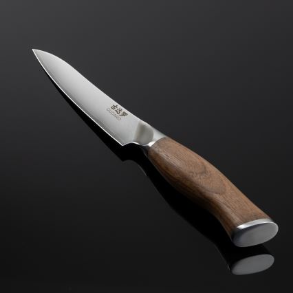 Gudaro - Дамаскиран универсален кухненски нож TAKUMI 5, 67 слоя стомана, дължина 12,5 см, орехова дръжка