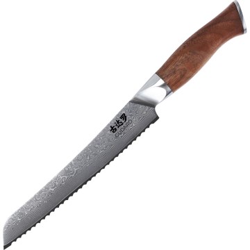 Gudaro - Дамаскинов кухненски нож за хляб TAKUMI 8
