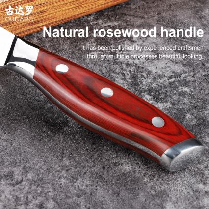 Gudaro - Дамасков нож за обезкостяване KENSHO 6, 67 слоя стомана, дължина 15 см