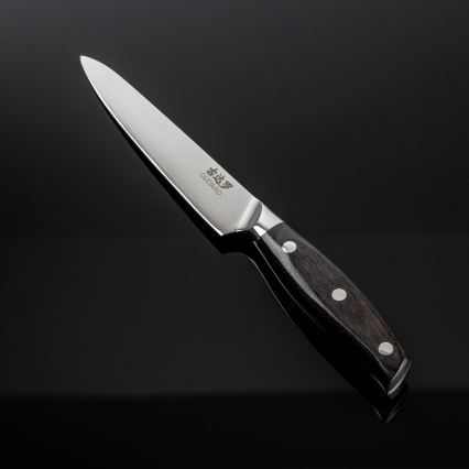 Gudaro - Универсален кухненски нож SHIRO 5, изработен от 67-слойна дамаскова стомана, дължина 12,5 cm