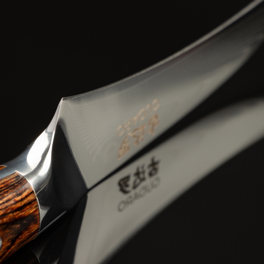 Gudaro -Дамасков кухненски нож за плодове FENG 3,5, 67 слоя стомана, дължина 9,5cm