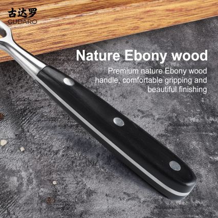 Gudaro - Кухненска вилица MIYABI черна/пакка