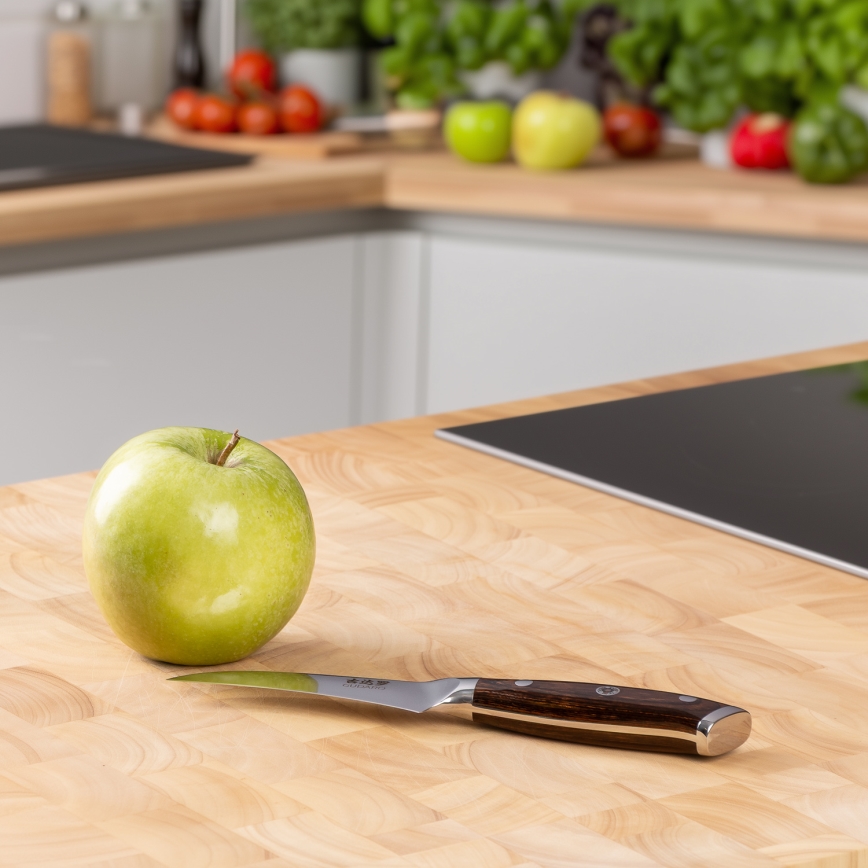 Gudaro - Кухненски нож BIRD BEAK 7,6 см дамаскова стомана