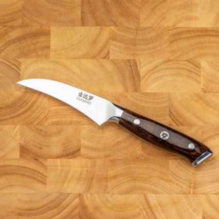 Gudaro - Кухненски нож BIRD BEAK 7,6 см дамаскова стомана