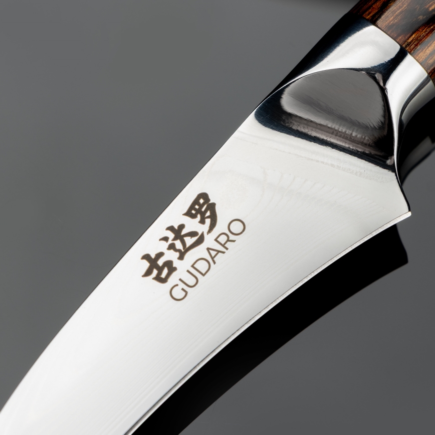 Gudaro - Кухненски нож BIRD BEAK 7,6 см дамаскова стомана